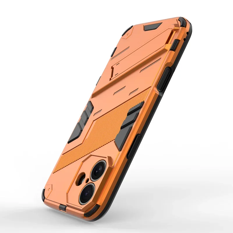 Enhanced Shockproof Armor Phone Case with Holder and Hard Bumper Cover