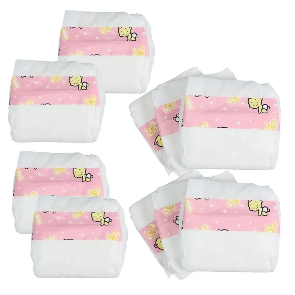 10 pezzi mini pannolini casa da gioco pannolini bambole rinate decorare finta accessori per bambini pannolini in miniatura casa delle bambole pannolini per bambini