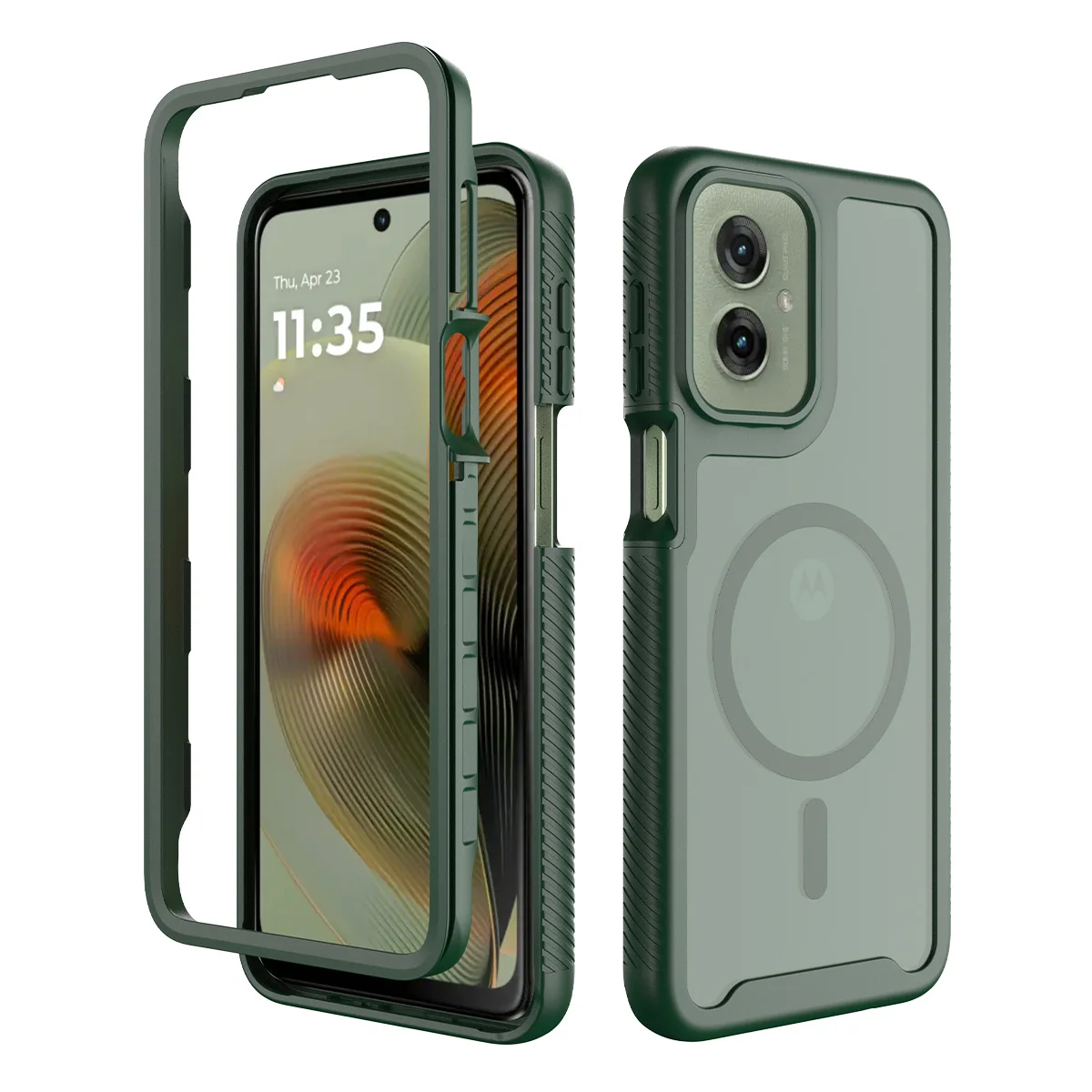 360 Full Protection Shockproof Clear Hard PC Cover for Motorola Moto G Series