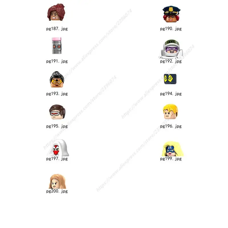 

Single PG181-PG200 models Action Figures accessories Building Blocks for children Series-138
