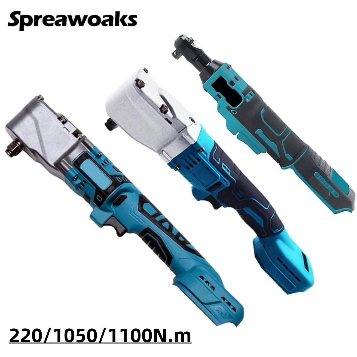 220/1050/1100N.M Cordless Ratchet Wrench  3/8'' 1/2'' Electric Driver Removal Screw Nut Power Tools For Makita 18V Battery угловая шлифмашина makita ga 6021 диск 150 мм 1050 вт 10000 об мин муфта sjs