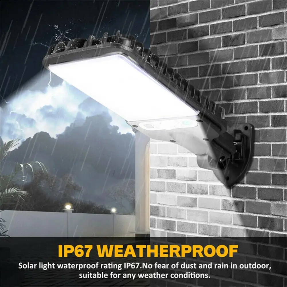 LED Lamp Solar Garden Lights LED Street Lamp LED Wall Light LED Solar Street Lights Outdoor IP65 Solar Security Wall Light Motion Sensor With 3 Lighting Modes for Garden Yard Garage
