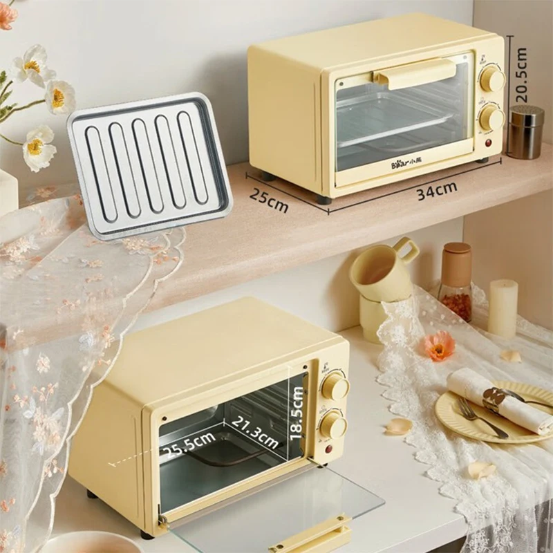 Bear F10R6 Home multifunctional electric oven 2025 small mini electric oven 10L large capacity baking bread cake