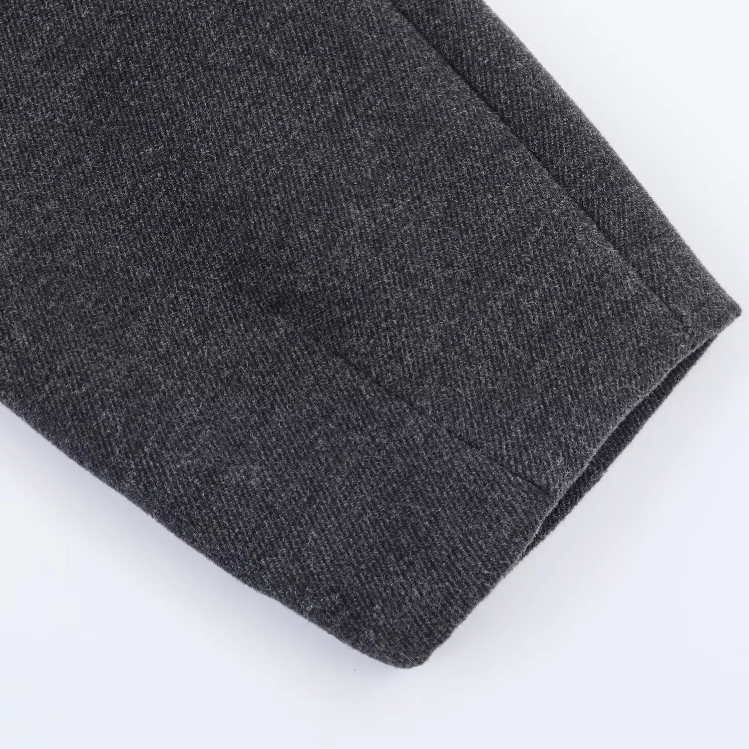 Ladies'Elegant High-End Grey Woolen Coat Women Stand Collar Single Breasted With Belt Long Coat Commut Casual High Street Coat