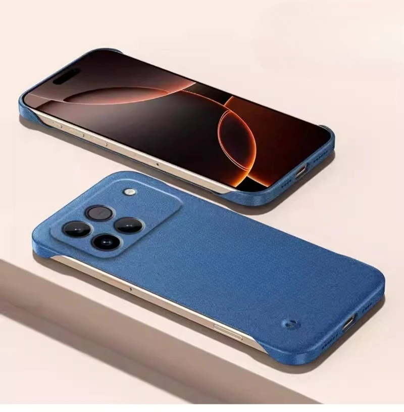 Sandstone Ultra-Thin Frameless Shockproof Lens Protection Case