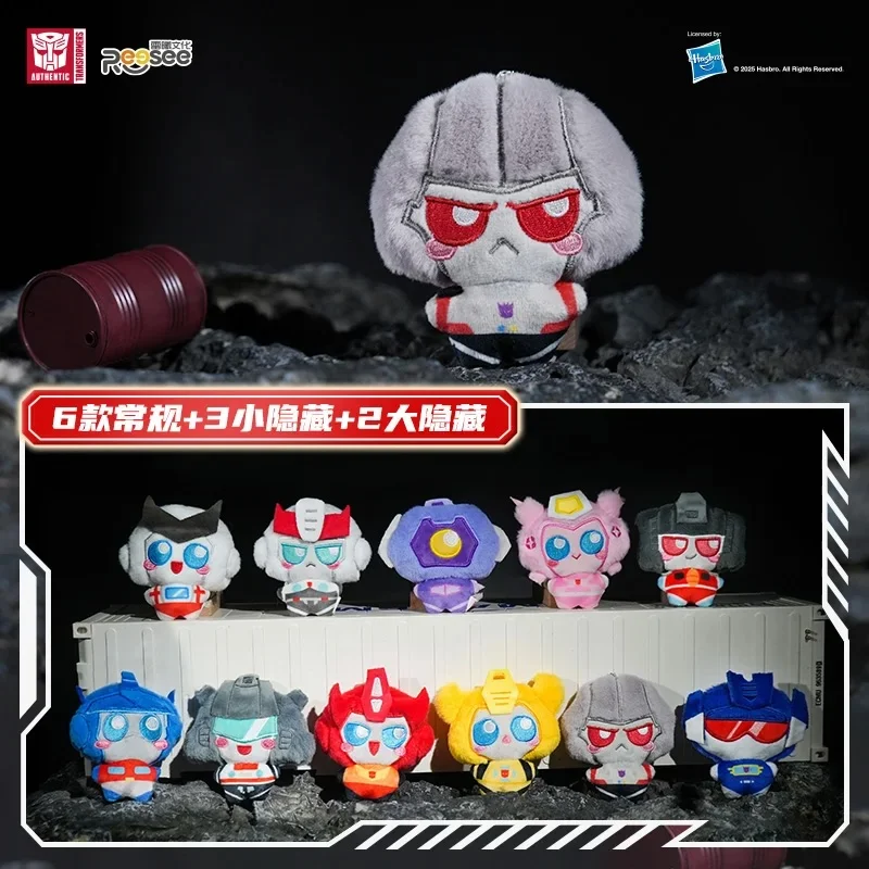 REESEE TOYS Original Transformers Mini-Serie Plüsch-Blindbox Optimus Prime Megatron Weihnachtsgeschenk Sammlerstück Weiche Plüschfigur