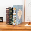 Booknook Book Holders Fake Books Bookends Model Kit With LED Light For Bookshelf Insert Decor Miniature Ornament Creative Gifts 3