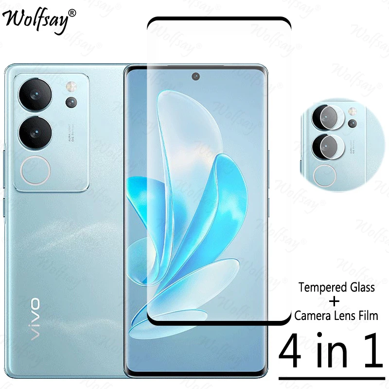 

Закаленное стекло с полным покрытием для Vivo V29 5G, защита экрана Vivo V29 V 29 Lite V29 Pro, стекло для камеры Vivo V29, стекло 6,78 дюйма