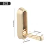 Wall Hooks Clothing Hook Cloak Folding For Bathroom Hangers Invisible Minimalist Multi-purpose Use Aluminum Alloy 5