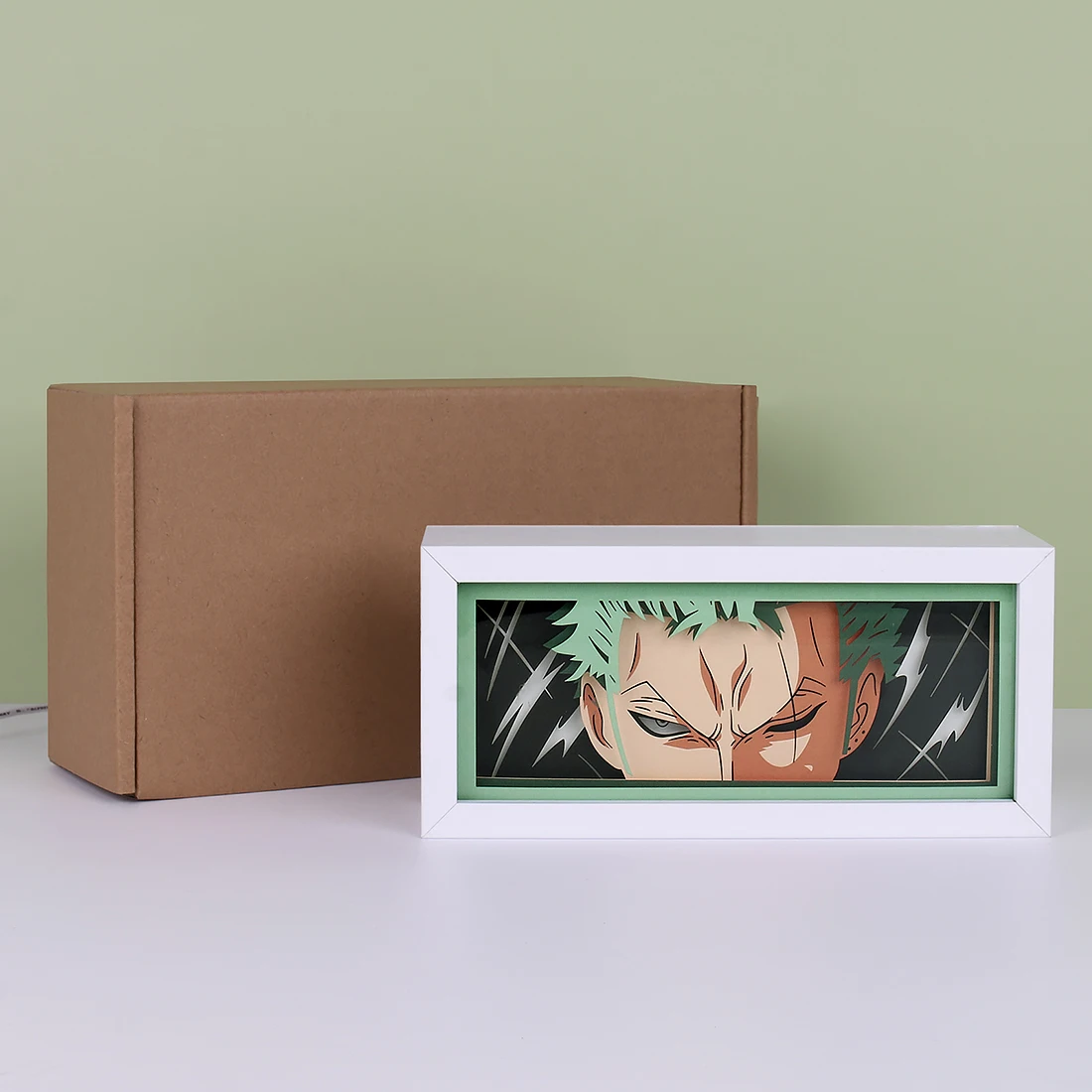 Anime Light Box Eyes 3D Paper Cut Kids Night Light Shadow Box Led Room Light Anime Lamp For Children\'S Room Desk Light Kids Gift