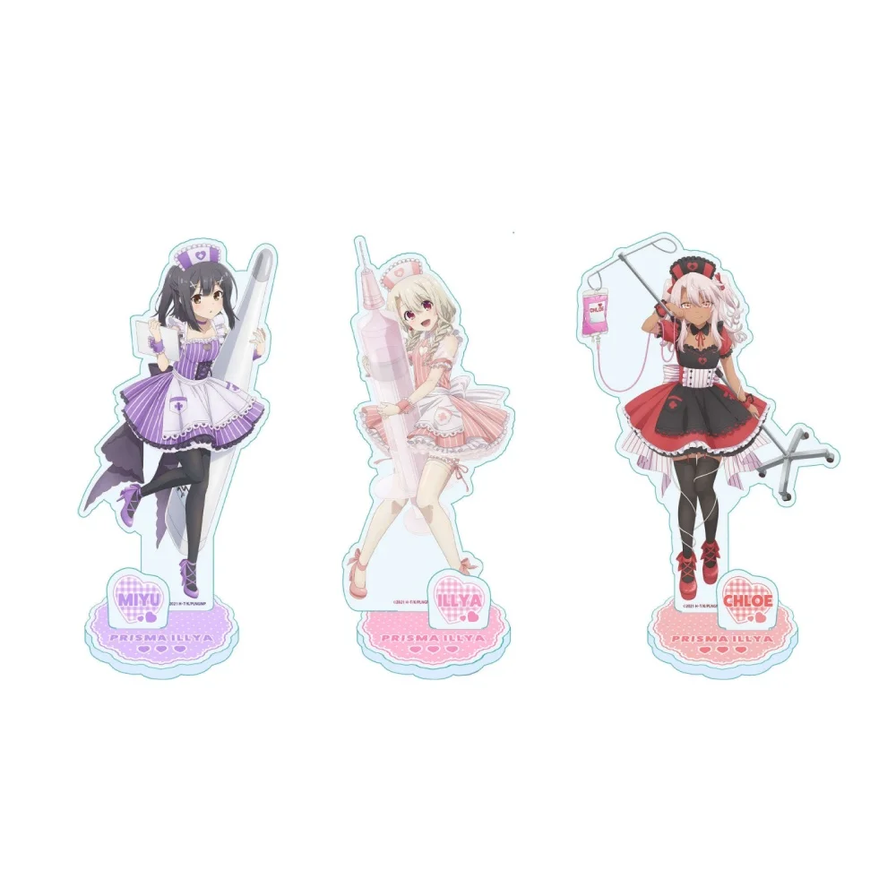 Fans Geschenke Anime The Nameless Girl HD Charaktere Nurse Maid Ver Doppelte Einfügung Acrylständer Desktop Ornament Serie ca. 15 cm