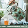 Household Electric Kettle Automatic Power Outage Retro French Electric Kettle 304 Stainless Steel Portable Kettle High-Capacity 1