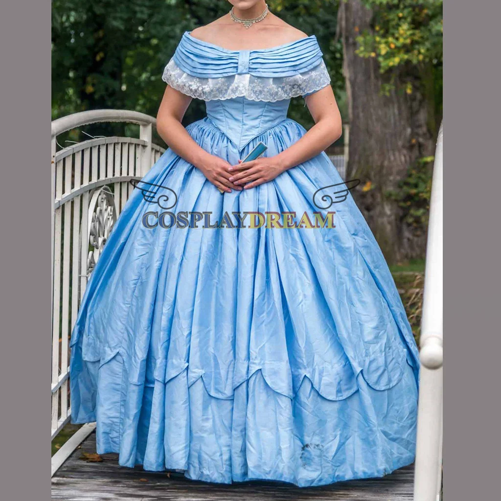 Dark Blue Southern Belle Ball Gowns Victorian Royal Queen Princess