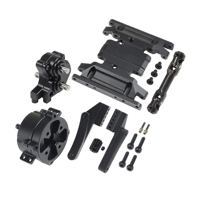 Aluminum Alloy Transmission Gearbox For Axial SCX10 RC Crawler - Complete Sealed Case With Gear, 1/10 Scale