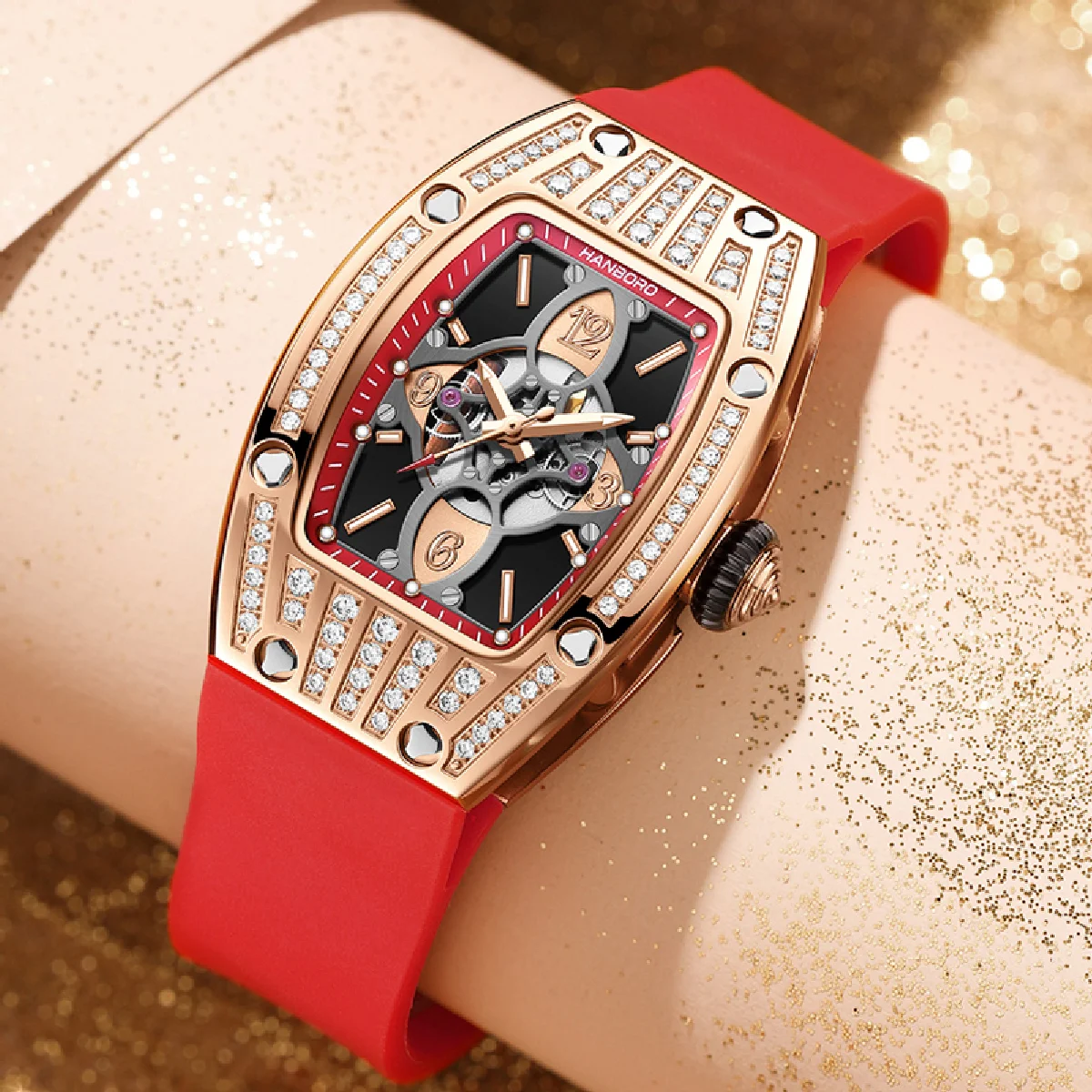 

Richard women's Watch Luxury Quartz Watches Fashion Elegant Business Ladies watch Hollow Out Quality Wristwatch montre femme