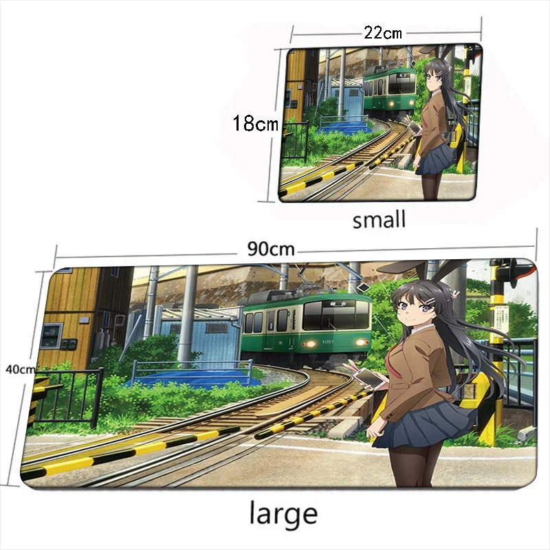 thumbnail image 1 of Alfombrilla de ratón Sakurajima Mai de conejito Xxl, accesorios para juegos, teclado, escritorio, ordenador, PC, Gamer, gabinete, alfombra, alfombrilla para ratón grande, 1 of 5