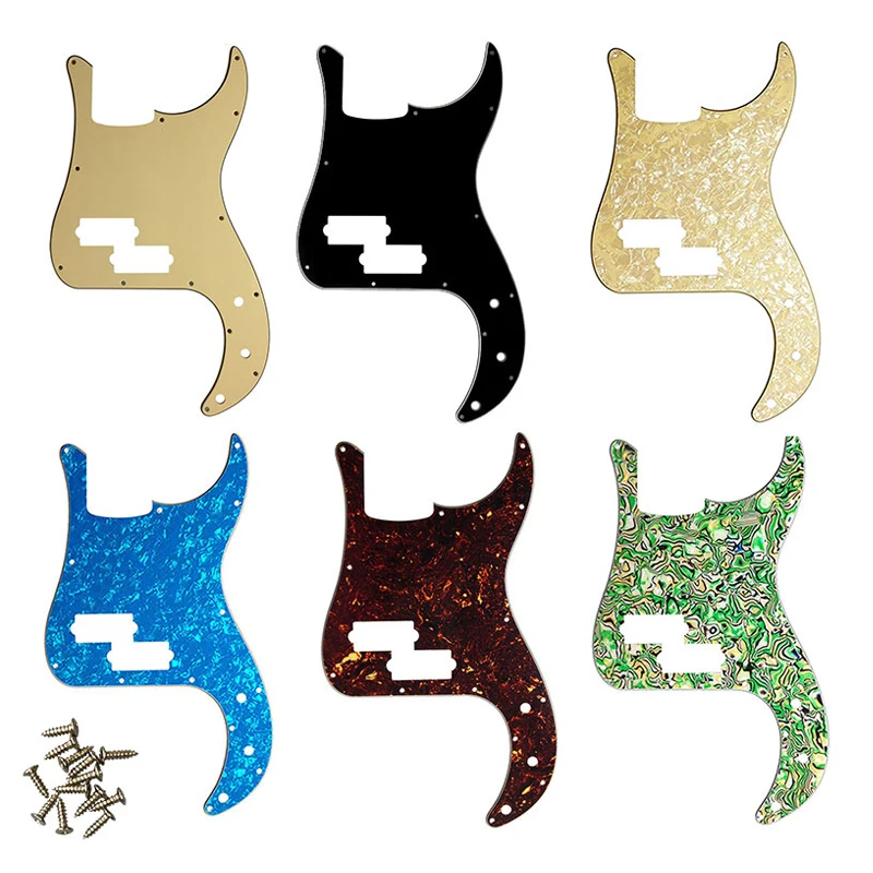 

XINYUE P Bass Pickguard with screws PB Scratch Plate Fits Precision Bass Guitar