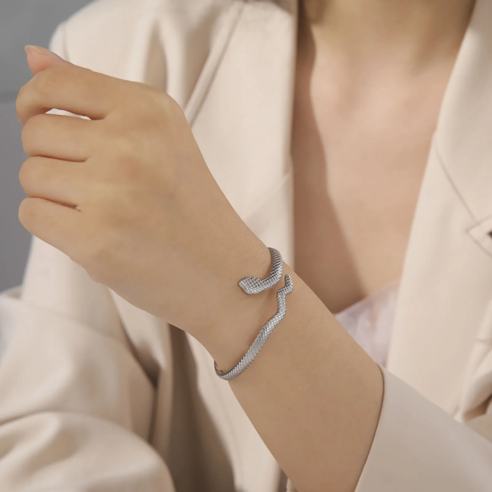 Red Snake Bracelet Swarovski Femme Serpent Snake Bracelet Cluse