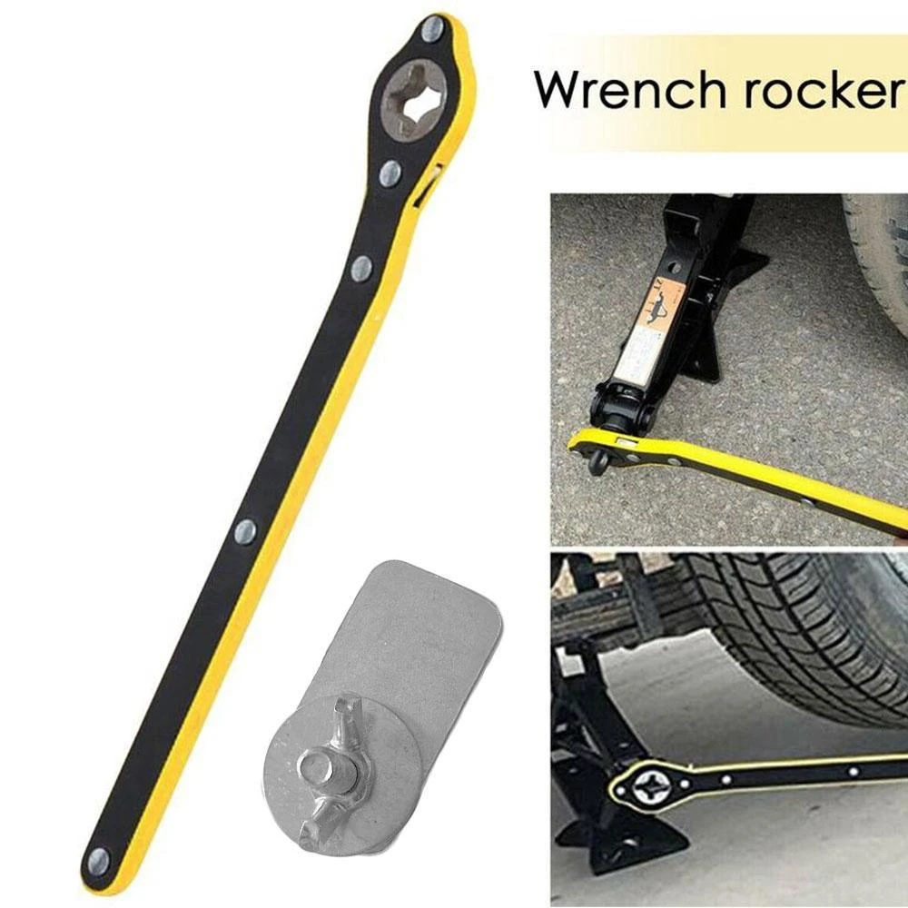 

Car Labor-saving Wrench Tire Wrench Cross Hexagon Scissor Jack Lifting Effortless Joystick Tools 360 Degree Rotation Handle Tool