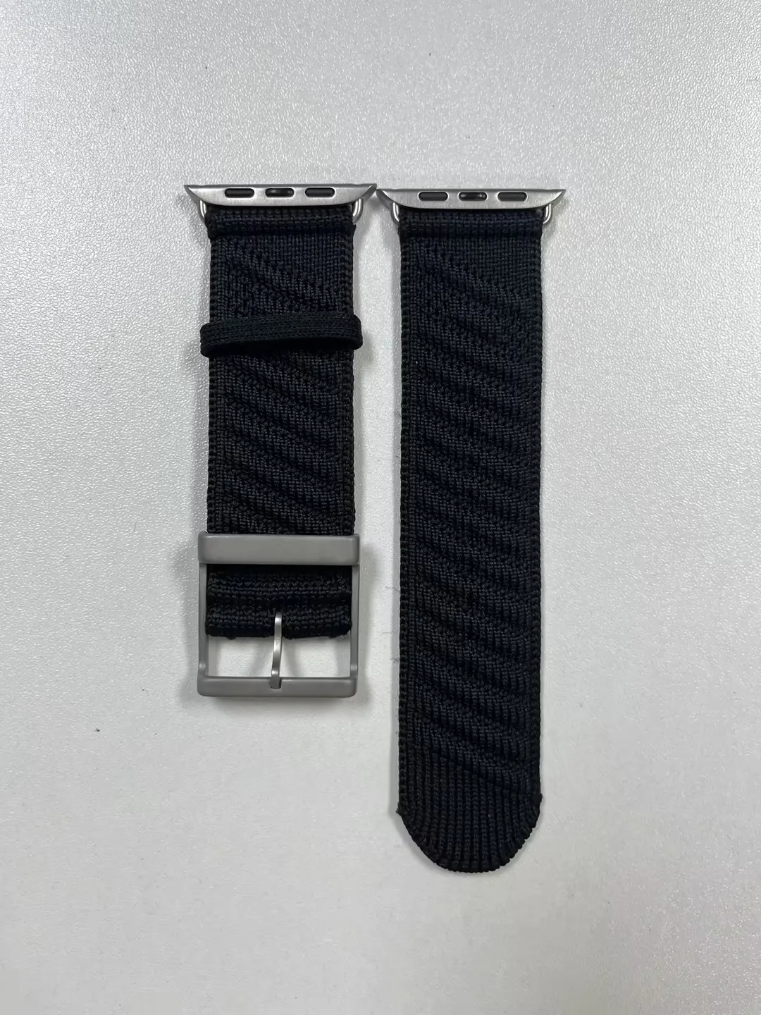 Elegant En Mer Bleu Nuit Nylon Watch Strap with Logo – 46MM/42MM/44MM/45MM/49MM
