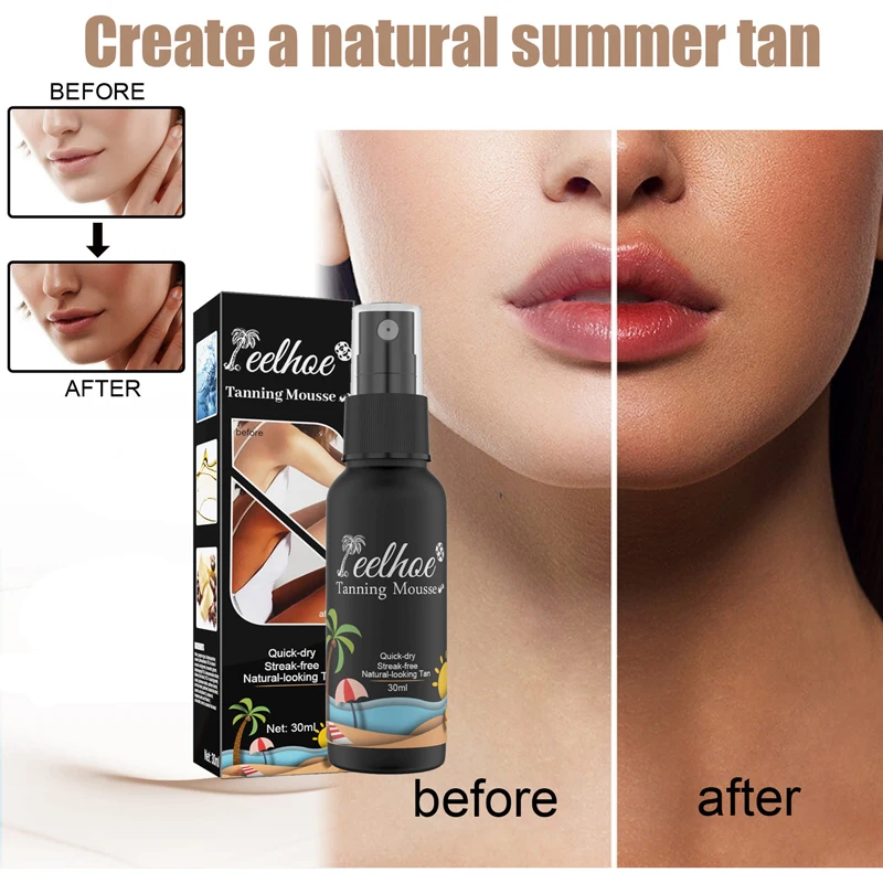 Eelhoe Body Quick Tanning Spray Create A Natural Summer Tan Bronzer In