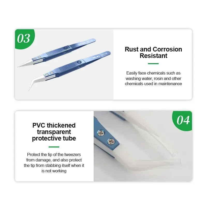 Precision Titanium Alloy Anti-Static Ceramic Tweezers – Strong and Sturdy Tool for Mobile Phone Maintenance