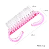 1 pc Cleaning Nail Brush Tools Colorful Plastic Dust Cleaner Brushes Nail Art Manicure Pedicure Powder Soft Remover 5