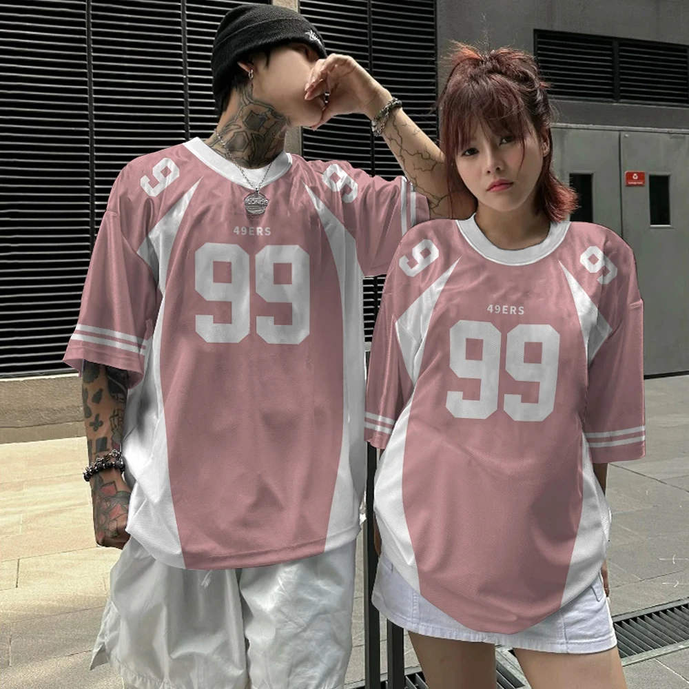 thumbnail image 1 of Camiseta de pareja 2024 con estampado 3D, cuello redondo, manga corta, camiseta de baloncesto de secado rápido de verano para hombres, camisetas deportivas de moda de gran tamaño, 1 of 5