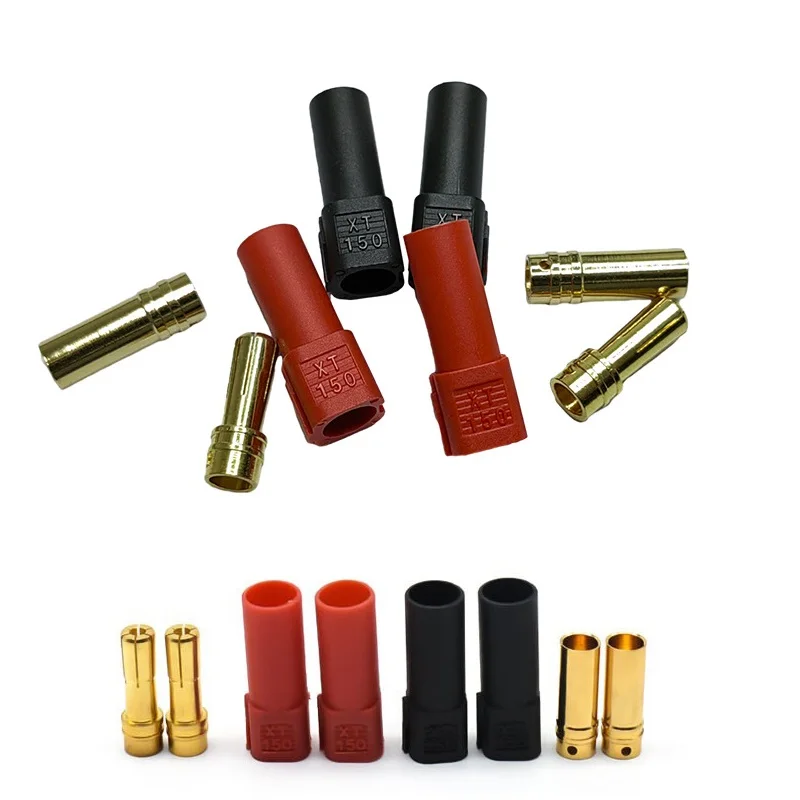 3/4/5/6/10쌍 고전류 XT150 남성 여성 헤드 6mm 바나나 플러그 테스트 터미널 항공기 리포 배터리 커넥터