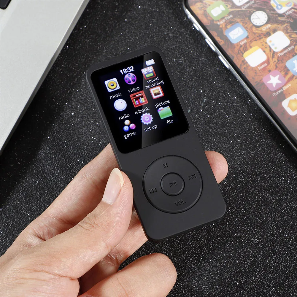 MP4 Player Music Player Mini Media Player 1.8 inch Mini MP3 MP4 Player Color Screen Bluetooth-Compatible 5.0 Portable Walkman with E-Book/Reading/FM Radio