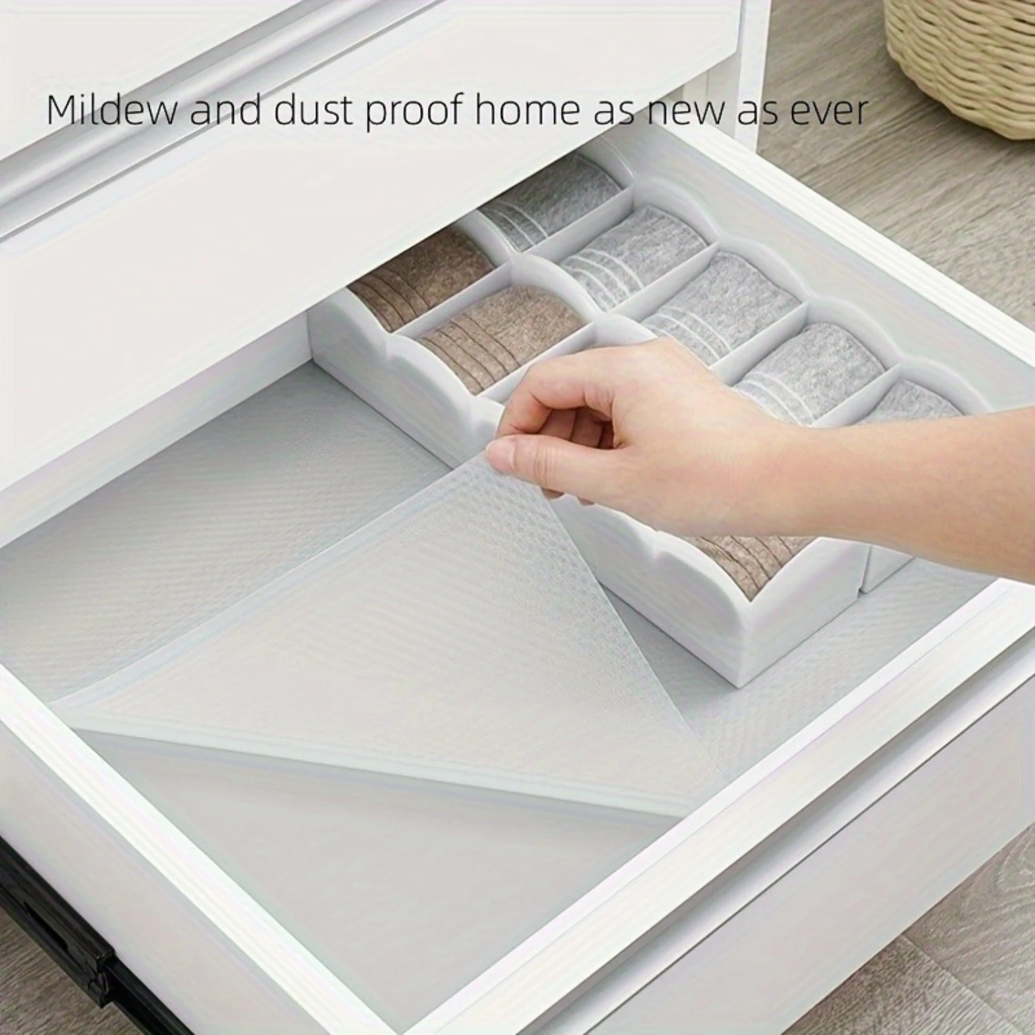 Premium Cabinet Liner Roll-Durable, Waterproof & Non-Slip-Ideal for Cabinets, Drawers & Fridges Easy-Clean Dust-Proof