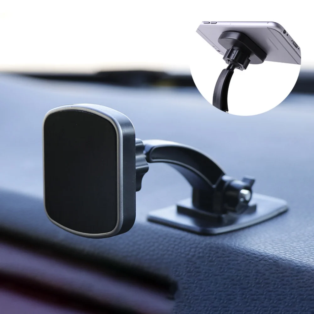 Soporte Universal De Cristal Para Teléfono De Coche - Ajustable En 360 Grados, Seguro Para El Salpicadero La Rejilla De Ventilacion Y El Parabrisas Compatible Con Todos Los Smartphones Negro