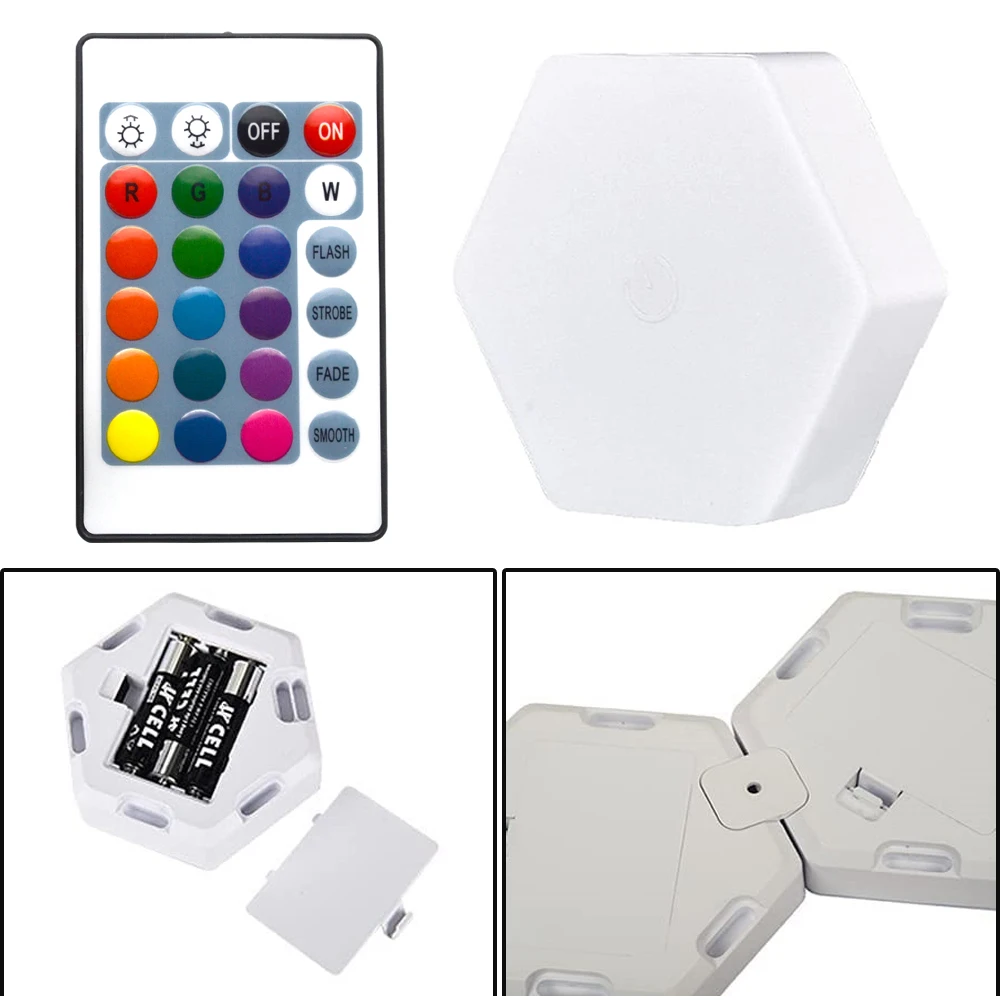 6Pcs Home Rgb Led Quantum Hexagon Touch Sensor Wall Led Honeycomb 24 6Pcs Home Rgb Led Quantum Hexagon Touch Sensor Wall Led Honeycomb