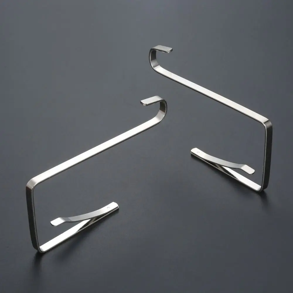 5PCS Stainless Steel Door Hanger Door Hooks Adjustable Over The Hook for Clothes Hanging Hats Keys Towels Coats Handbags