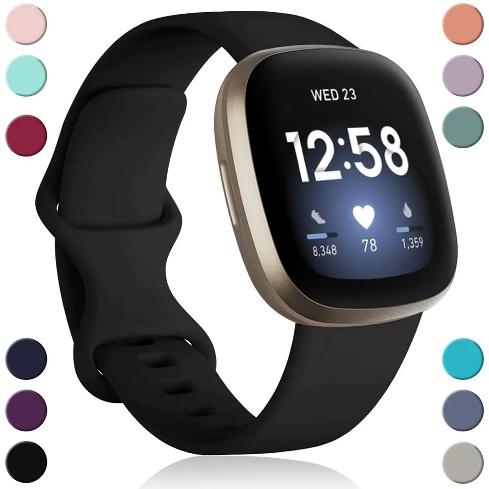 Soft Silicone Sport Strap for Smart Wristwatch Replacement Wristband
