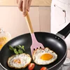 12PCS Silicone Kitchenware Non-Stick Cookware Kitchen Utensils Set Spatula Shovel Egg Beaters Wooden Handle Cooking Tool Set 5