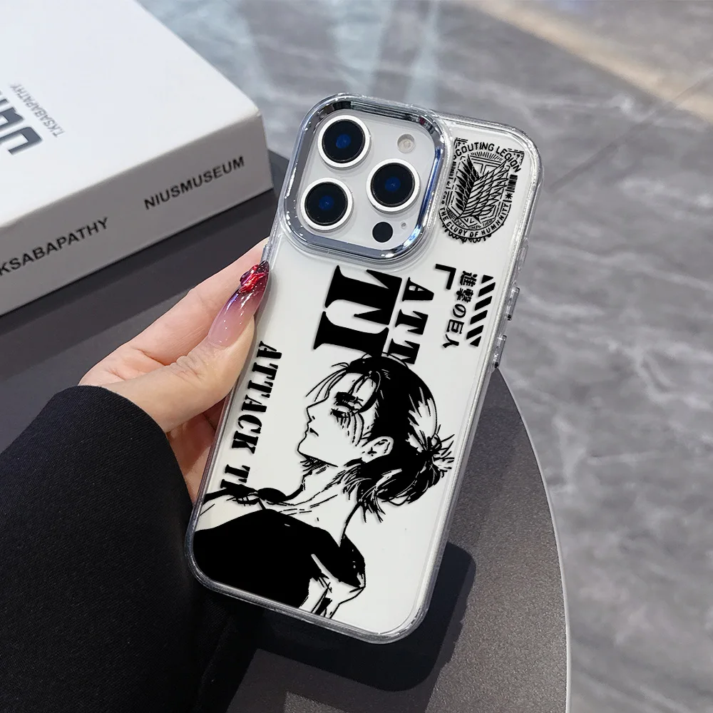 Anime Attack on Titan Transparent Soft Silicone Phone Case