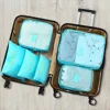 6pcs/set Classification Storage Bags Thickening Cosmetic Packaging Bags Foldable Space Saving for Family Vacation Skiing Camping 5