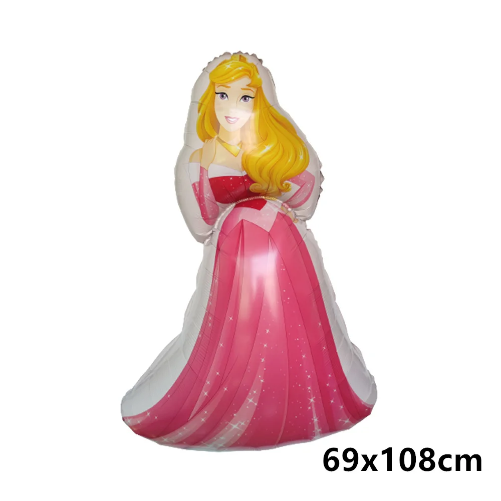 Great Cinderella Snow White Bell Elsa Princess Foil Balloons Baby Shower Girl Birthday Party Decorations Kids Helium Balls Toys