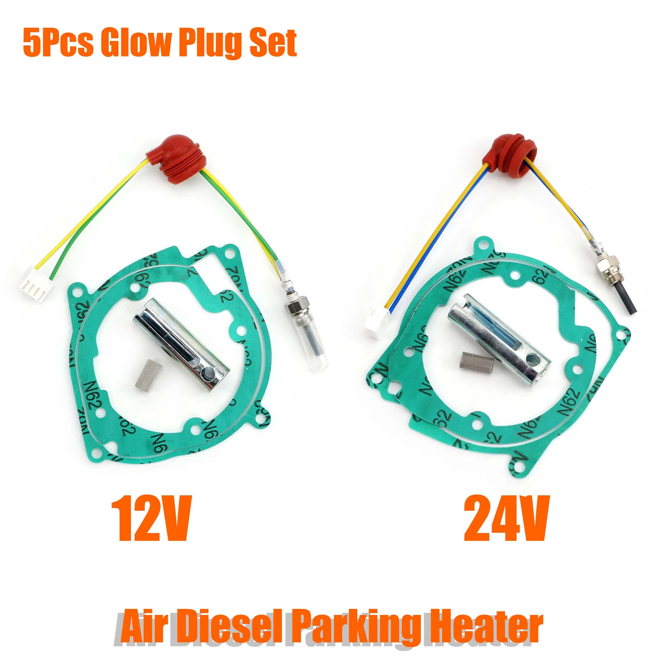 Air Diesel Heater 12V / 24V Ceramic Glow Plug Burner Blower Gasket Strainer  For Webasto Eberspacher 3-8kw Car Truck VAN Boat - AliExpress