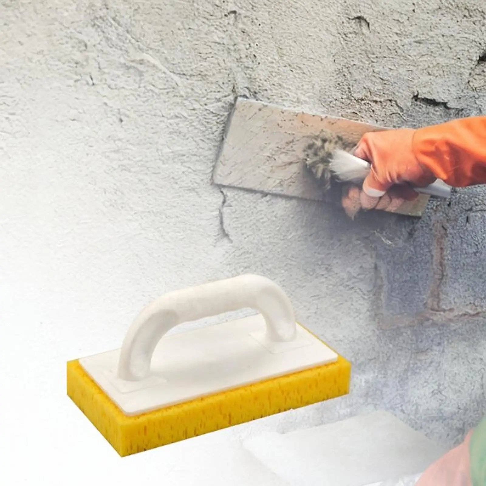 Tile Washboard for Drywall Sturdy Versatile Float Plaster with Handle Grout Float Floor Grout Tool Foam Float Plastering Sponge