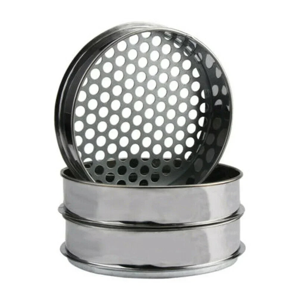 6/7/12mm Strainers Mesh Sieve Round Hole Garden Soil Sieve Filter Shakers Fruit Filter Strainer Sifter