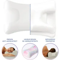 Anti-Aging Beauty Pillow Fights Sleep Wrinkles with Orthopedic Height Adjustable Memory Foam for Sleeping on Back and Side 2