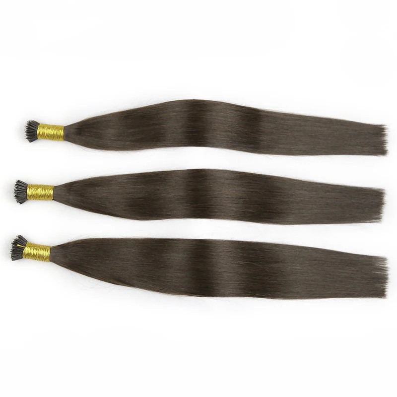 Nano Ring Hair Extensions Original Raw Virgin Human Hair for Women Straight Micro Beads Ring Hairpieces Pre Bonded Natural Color