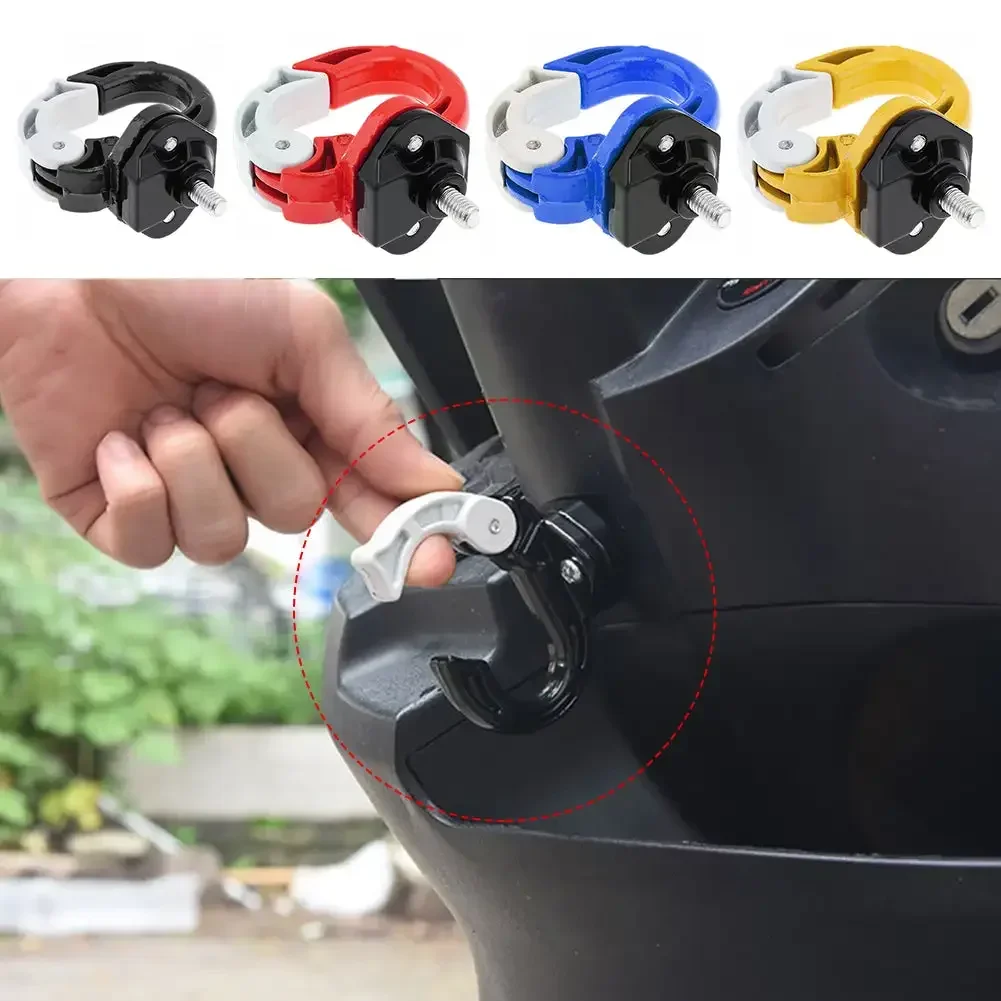 Motorcycle Luggage Helmet Hook Aluminum Alloy Mount Holder Hook Hanger for Motorbike Scooter Dirt Bike ATV Quad Moto Accessories universal motorcycle handlebar end motorbike handle counterweight plug slider moto atv dirt pit bike motocross scooter bar end