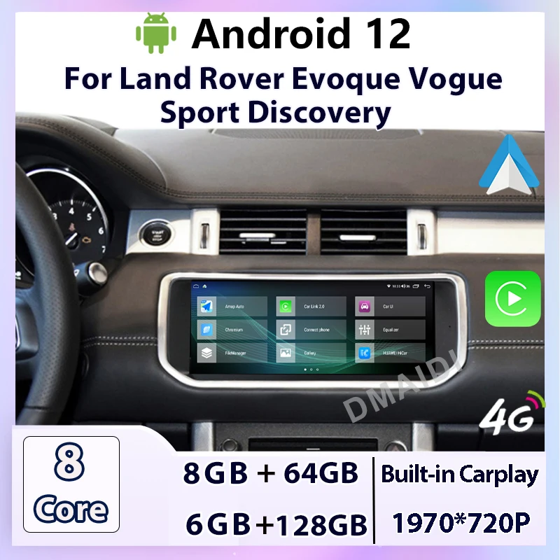 

Android 12 6+128G 10.25“ For Land Rover Evoque LRX L538 Vogue L405 Sports L494 DISCOVERY Radio multimedia Player GPS Navigation