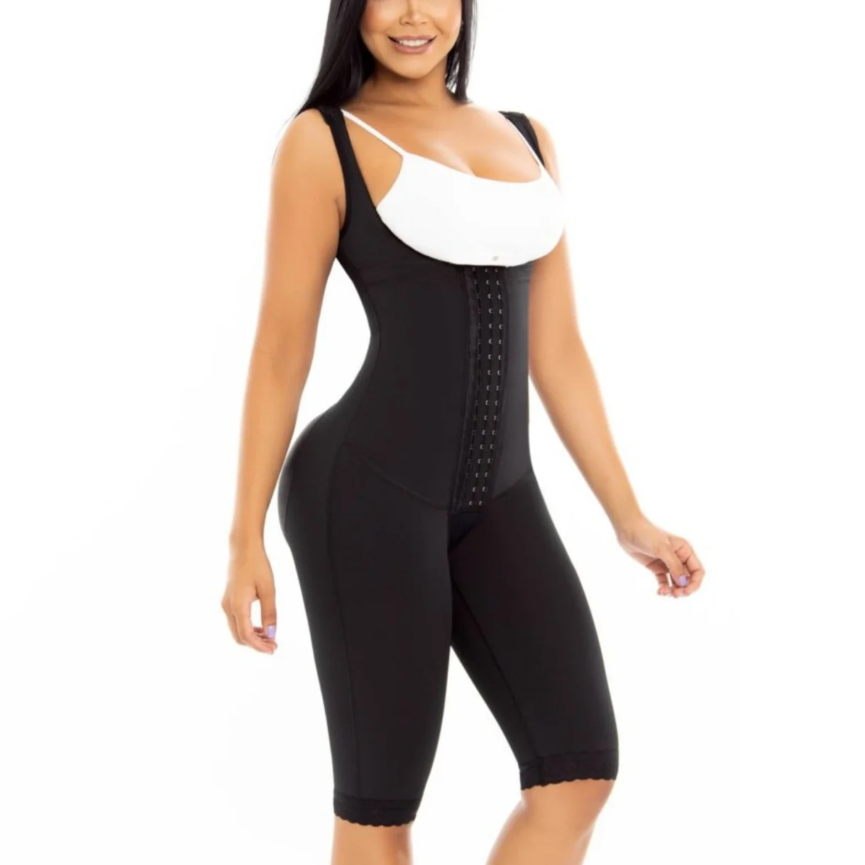 

Women Faja Hook and Eyes Shapewear Open Chest Sleeveless Bodysuit Full Body Shaper Tummy Control Everyday Wear