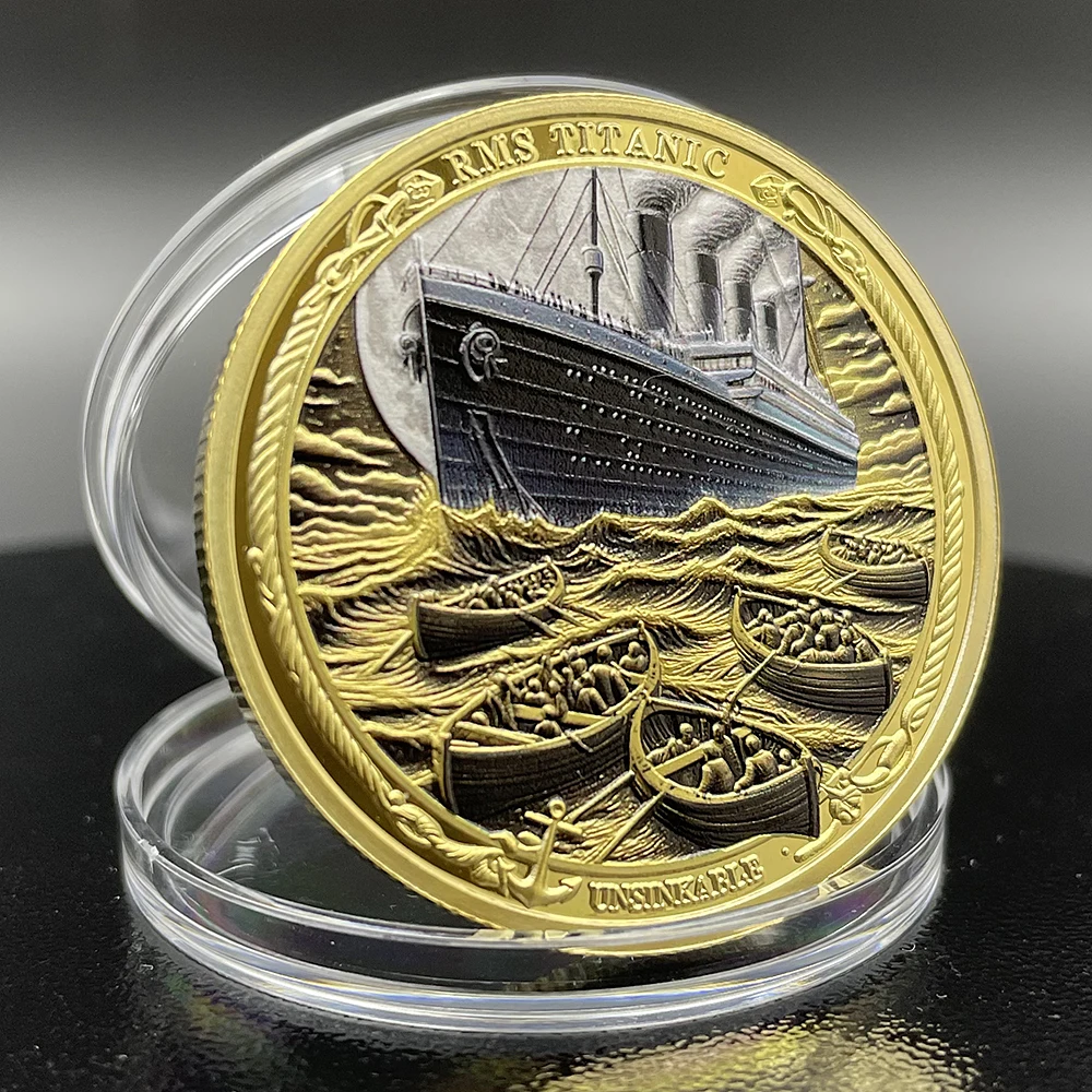 Titanic Voyage Commemorative Coin: World Heritage Collector's Edition Souvenir