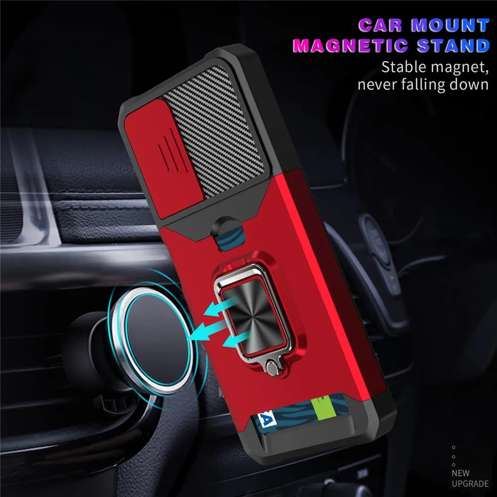 Redmi Note 11 Custodia Versione Globale Per Xiaomi Redmi Note 11 4G 11S Global Card Slot Ring Cover Stand Per Xiomi Red Mi Note11 11S