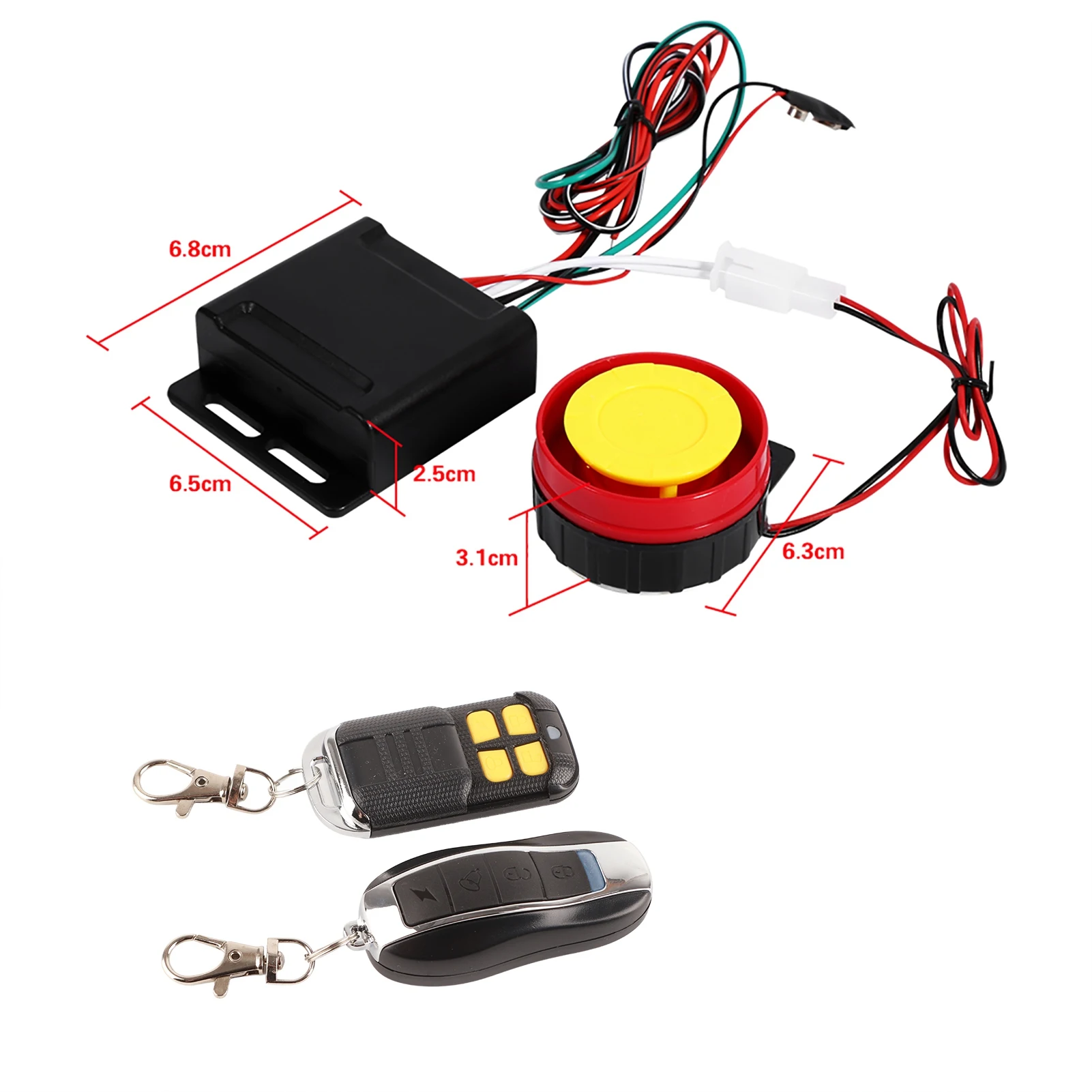 Engine Start Immobiliser Remote Control Motorcycle Bike One Way Security Alarm System